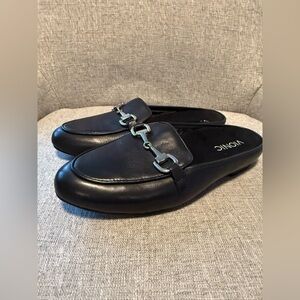 Vionic Adeline Black Leather Bit Loafers Size 7 EUC